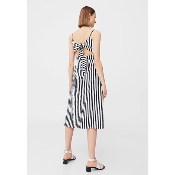 Mango striped cotton dress - Picture 1 of 7
